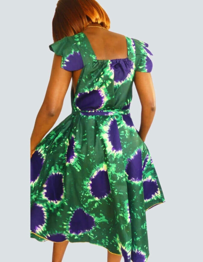 robe évasée wax africain femme. robe courte été wax africain bohème chic femme, robe de bal, robe été, robe de cérémonie femme, robe longue fleurie