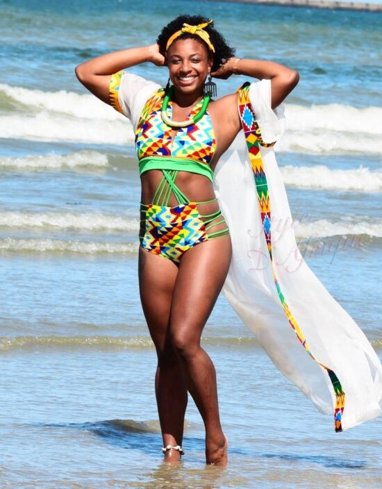 maillot de bain wax ankara KENTE Africain