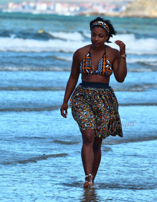 maillot de bain wax ankara bogolan Africain