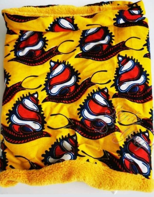 Snood jaune enfant polaire