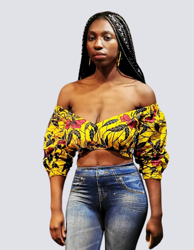 Croptop épaules dénudées