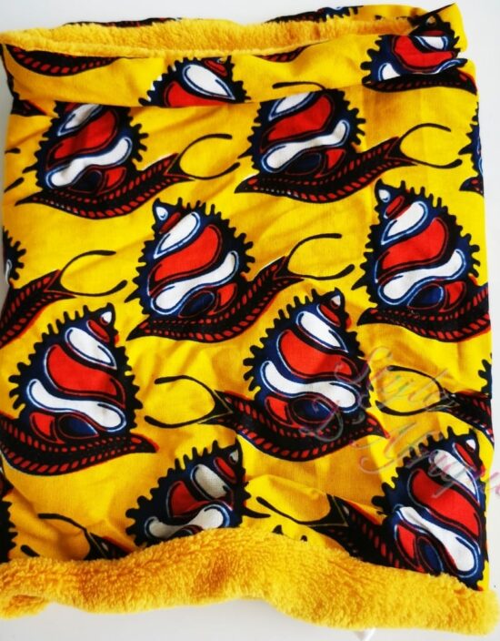 Snood moutarde enfant polaire