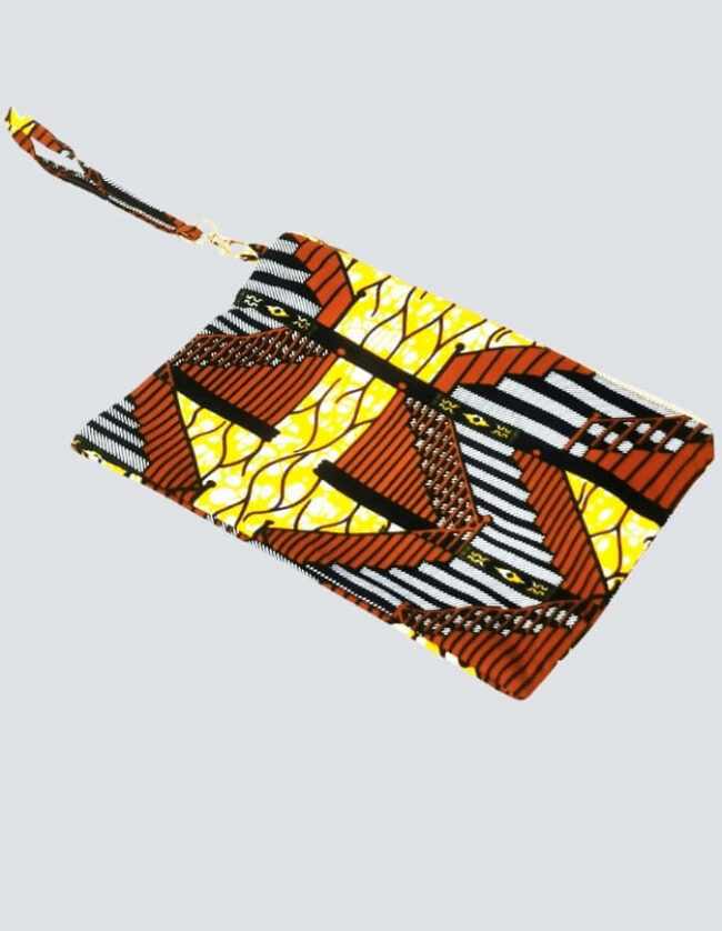Pochette sac wax SIBITI Sac pochette wax africain ankara coloré coton ethnique portemonnaie