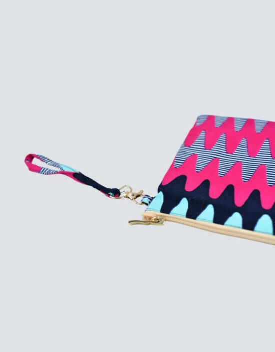 Pochette sac wax SIBITI Sac pochette wax africain ankara coloré coton ethnique portemonnaie