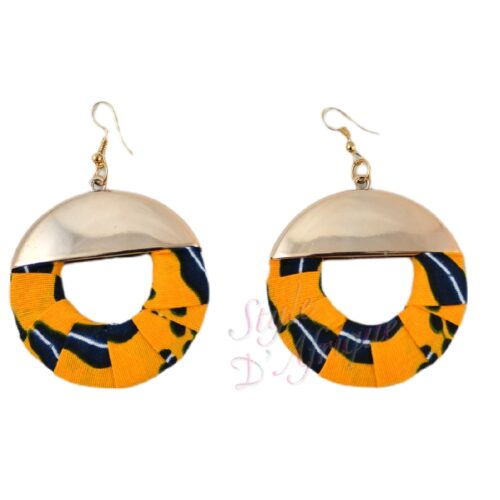 boucles d'oreilles orange