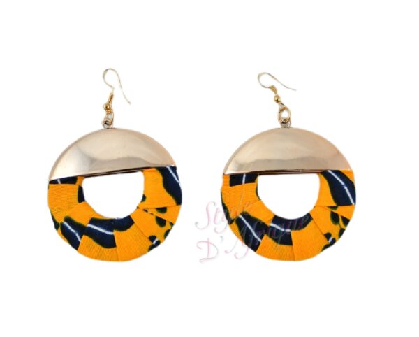 boucles d'oreilles orange