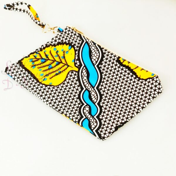 Pochette sac wax SIBITI Sac pochette wax africain ankara coloré coton ethnique portemonnaie