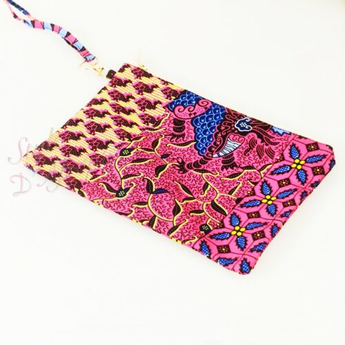 Pochette sac wax SIBITI Sac pochette wax africain ankara coloré coton ethnique portemonnaie