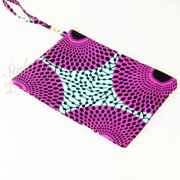 Pochette sac wax SIBITI Sac pochette wax africain ankara coloré coton ethnique portemonnaie