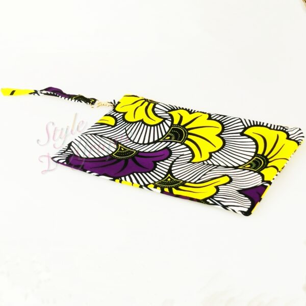 Pochette sac wax SIBITI Sac pochette wax africain ankara coloré coton ethnique portemonnaie