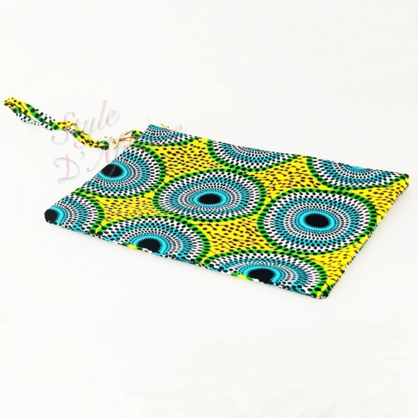 Pochette sac wax SIBITI Sac pochette wax africain ankara coloré coton ethnique portemonnaie