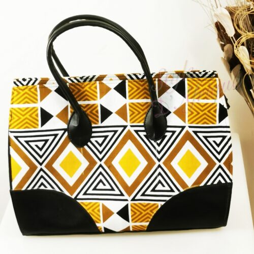 sac mayela Abstrait tissu wax africain ethnique chic sac à main