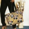 sac cabas molletonné plumetti tote-bag tote-bag Sac pochette wax africain ankara