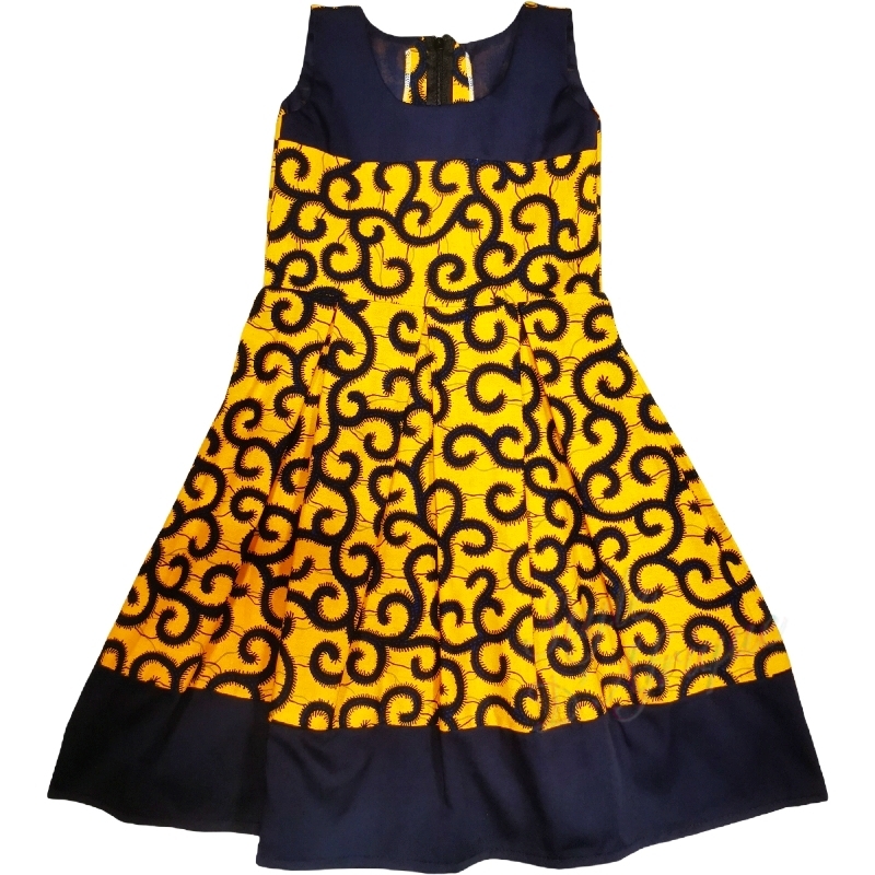 Modele robe wax best sale fillette