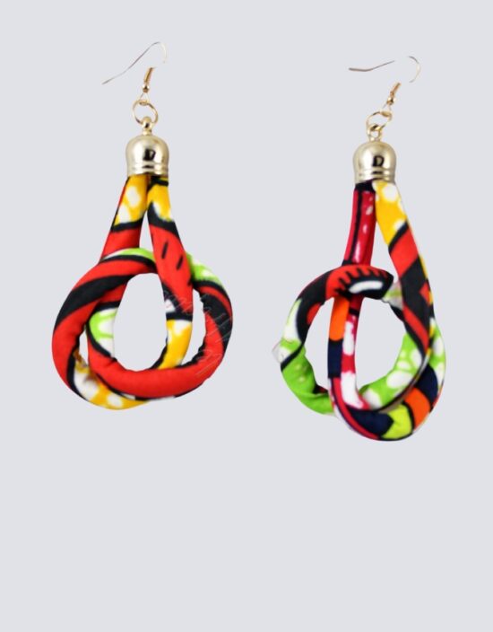 boucles d'oreilles gouttes wax africain