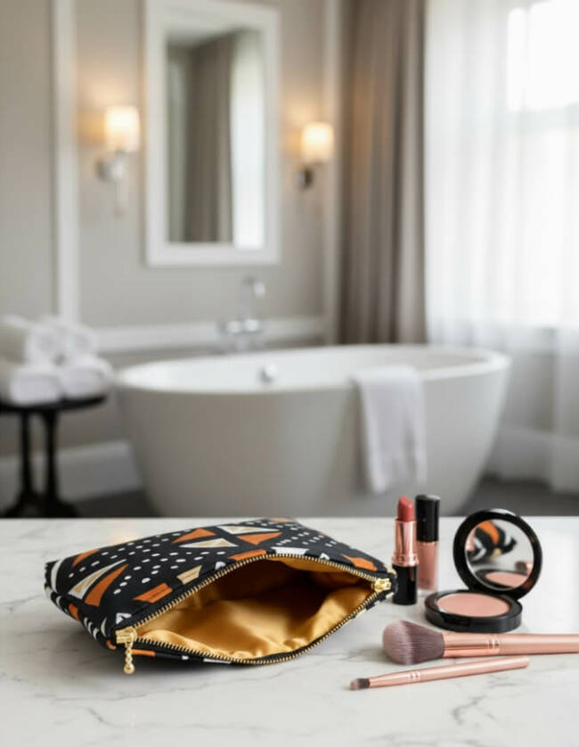 trousse de toilette bogolan