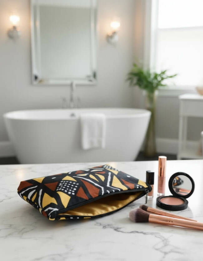 trousse de toilette bogolan