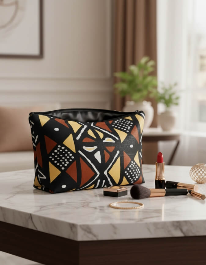 trousse de toilette bogolan