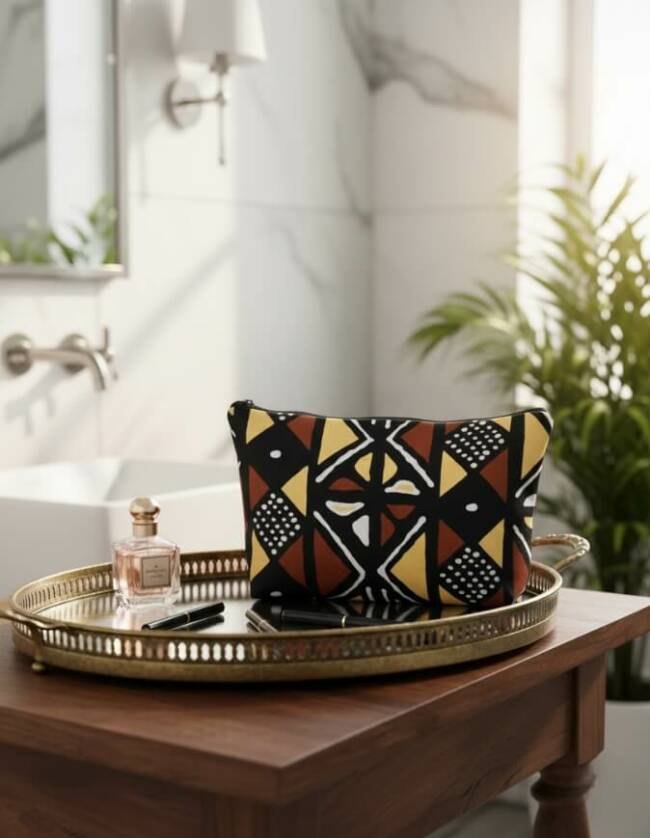 trousse de toilette bogolan