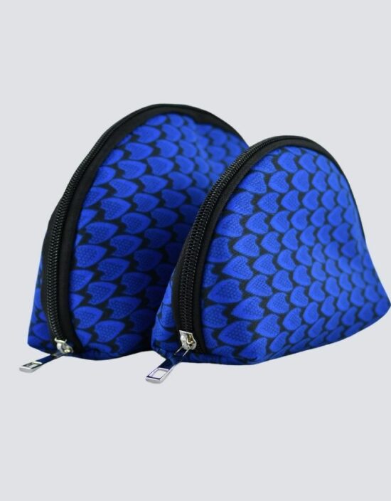 Ensemble porte-monnaie wax bleu