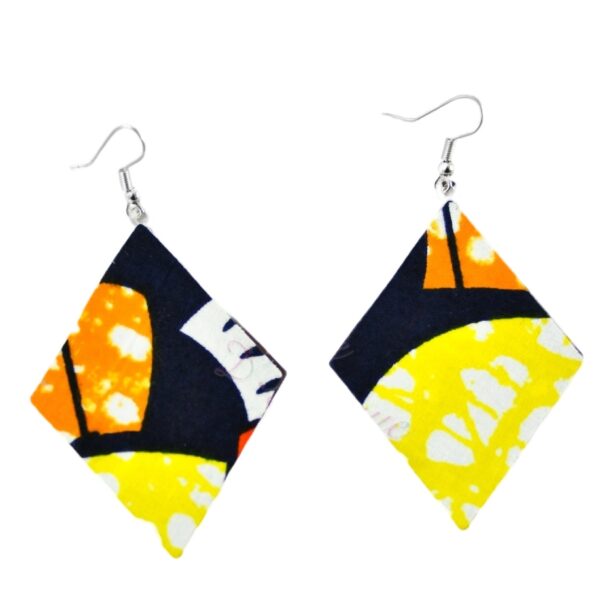 boucles d'oreilles losange
