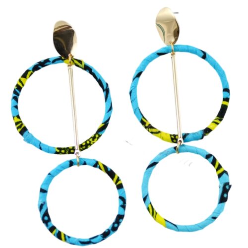 boucles d'oreilles 2 anneaux