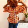 Haut KIMONO motifs wax ethique africain pagne tissu coloré