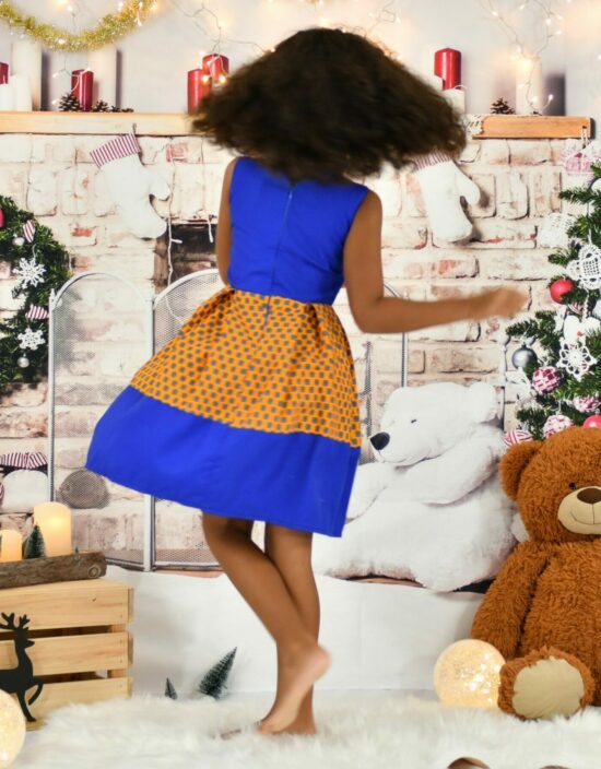 Robe fillette Sophie WAX été en tissu africain coton