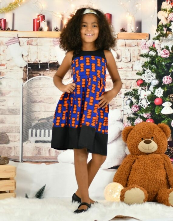 Robe fillette Lili WAX été en tissu africain coton