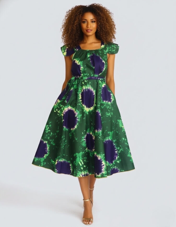 robe évasée wax africain femme. robe courte été wax africain bohème chic femme, robe de bal, robe été, robe de cérémonie femme, robe longue fleurie