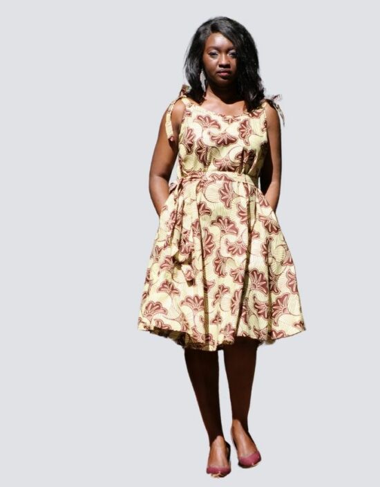 Robe été évasée fleurie robe évasée wax africain femme. robe courte été wax africain bohème chic femme, robe de bal, robe été, robe de cérémonie femme, robe longue fleurie