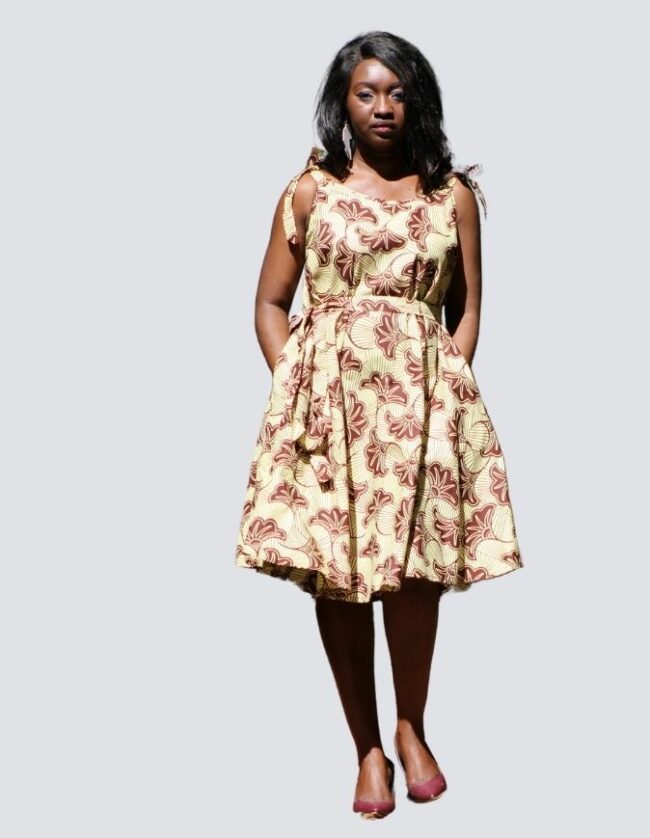 Robe été évasée fleurie robe évasée wax africain femme. robe courte été wax africain bohème chic femme, robe de bal, robe été, robe de cérémonie femme, robe longue fleurie