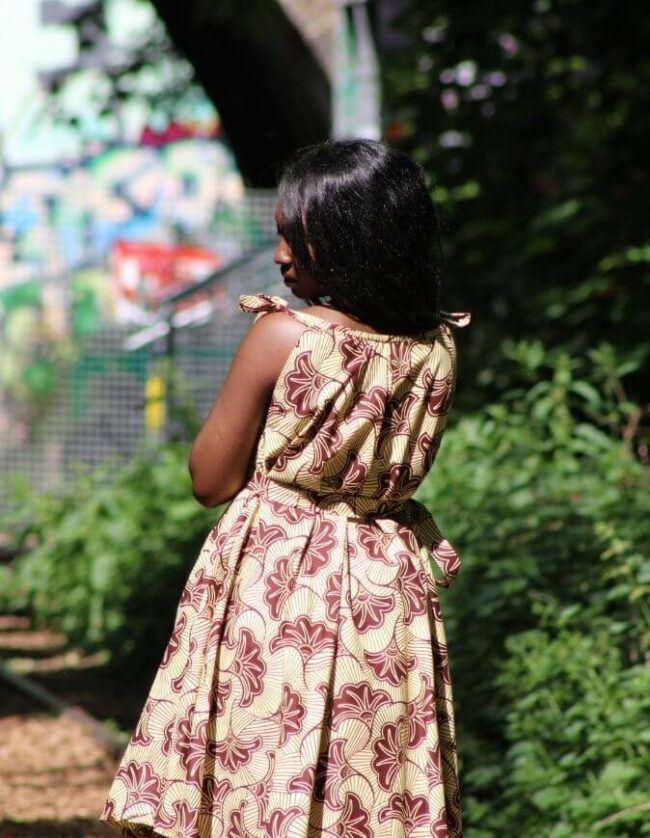 Robe été évasée fleurie robe évasée wax africain femme. robe courte été wax africain bohème chic femme, robe de bal, robe été, robe de cérémonie femme, robe longue fleurie