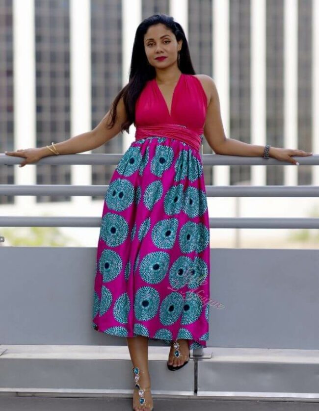 Robe BAMBARA soie rose – Image 3