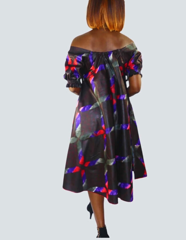 Robe été évasée bazin – Image 2