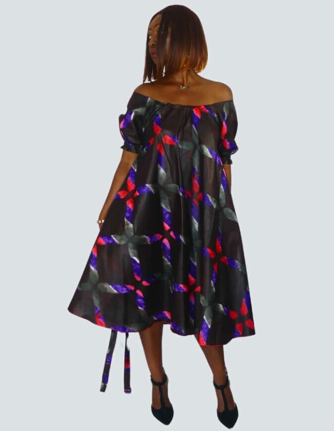 Robe été évasée bazin – Image 6