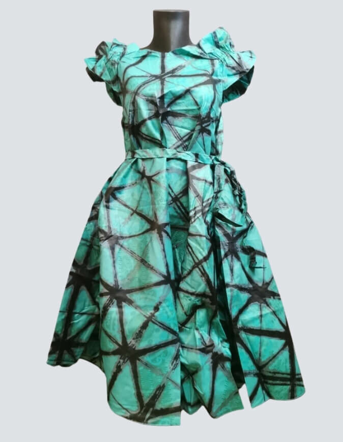 Robe été évasée bazin robe évasée wax africain femme. robe courte été wax africain bohème chic femme, robe de bal, robe été, robe de cérémonie femme, robe longue fleurie