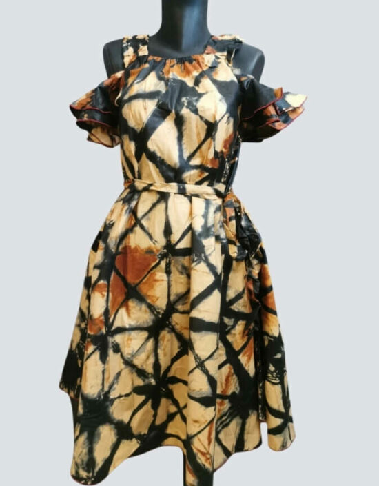 Robe été laurette bazin robe évasée wax africain femme. robe courte été wax africain bohème chic femme, robe de bal, robe été, robe de cérémonie femme, robe longue fleurie