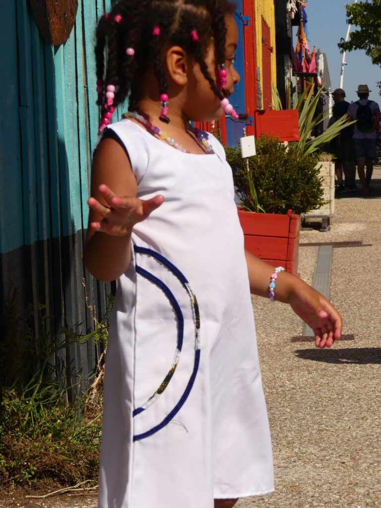 Robe fillette Tyna WAX été en tissu africain coton
