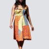 Robe été Valentine en wax africain motifs ethnique coton été