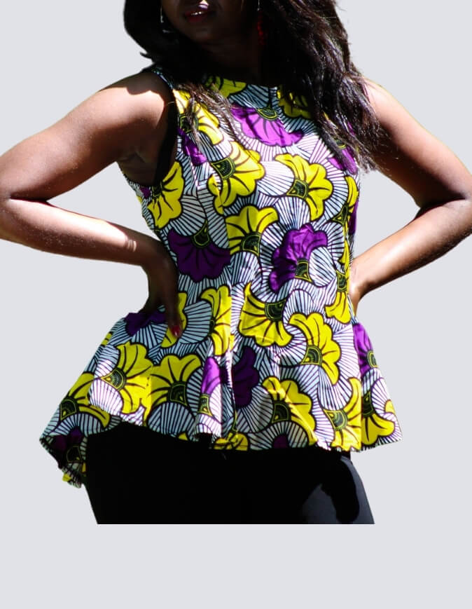Top peplum valentina