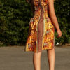 Robe Fillette lilie wax africain coton