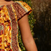Robe Fillette lilie wax africain coton