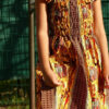 Robe Fillette lilie wax africain coton