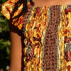 Robe Fillette lilie wax africain coton