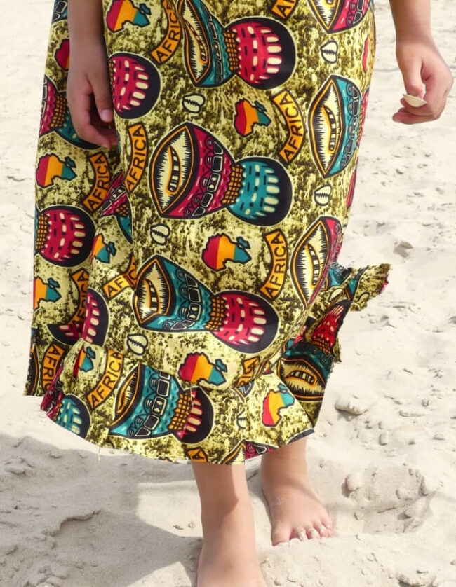 Robe fillette Troubadour WAX été en tissu africain coton