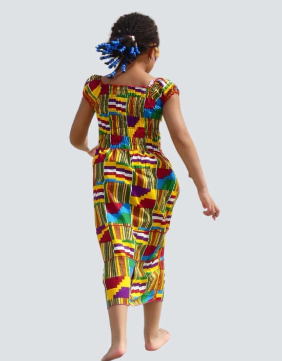 robe Fillette kente wax africain