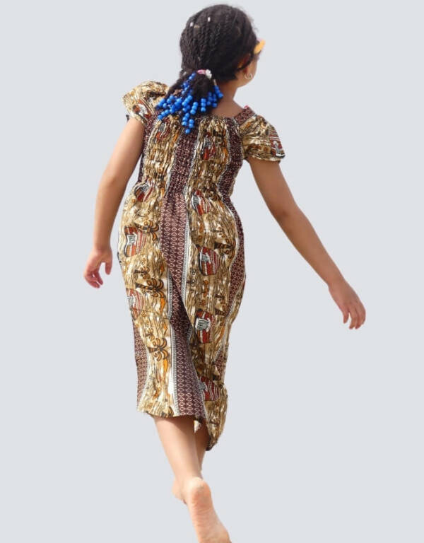 La Robe fillette jeanne wax africain été