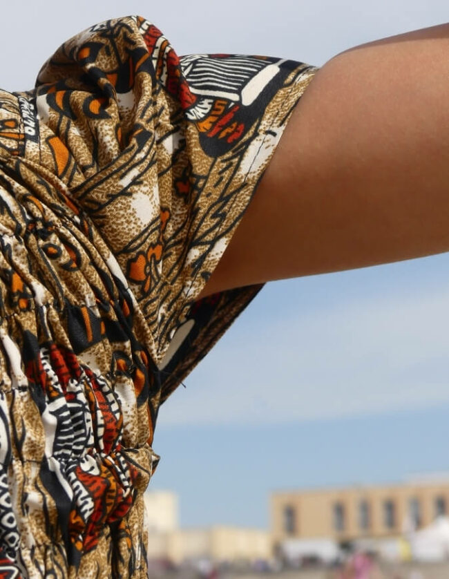 La Robe fillette jeanne wax africain été