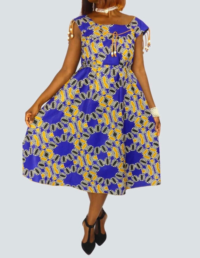 Jolie robe pati évasée – Image 6